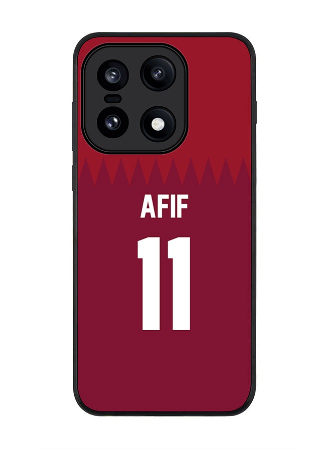 For OnePlus 15 Case,Slim fit Camera Protection, Shockproof Thin Phone cover  - Football - Qatar,  Afif